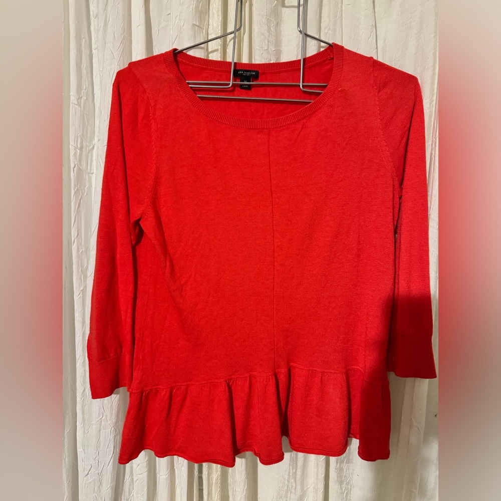 Ann Taylor peplum sweater